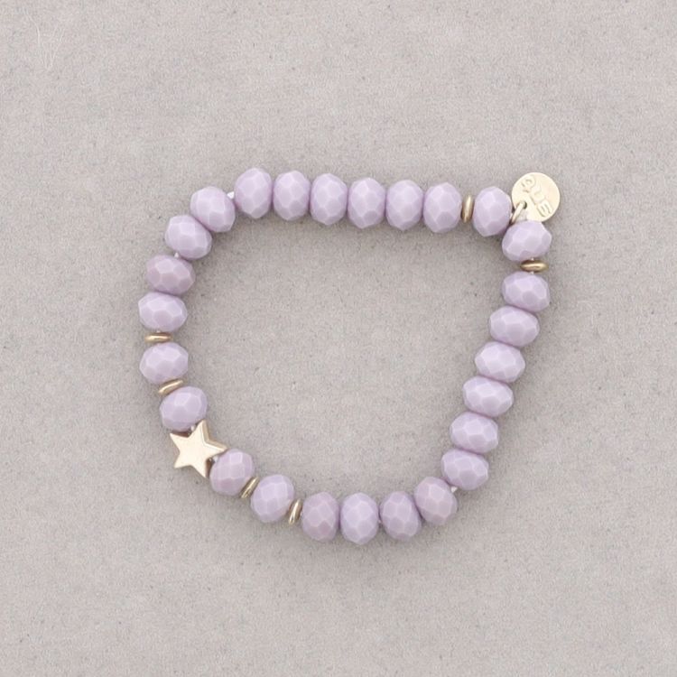 ELASTIC STAR BRACELET WITH FACETED CRYSTALS 8MM