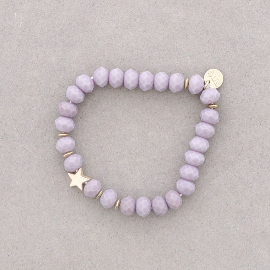 ELASTIC STAR BRACELET WITH FACETED CRYSTALS 8MM