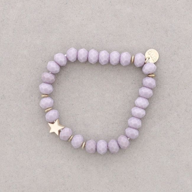 ELASTIC STAR BRACELET WITH FACETED CRYSTALS 8MM