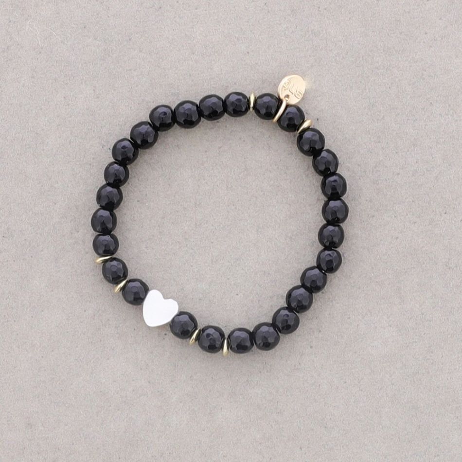 STONE ELASTIC BRACELET 6MM