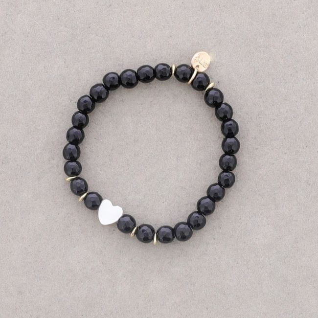 STONE ELASTIC BRACELET 6MM