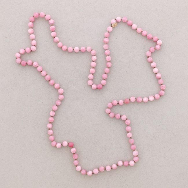 LONG NECKLACE KNOTS BALL STONES 1.2M*8MM