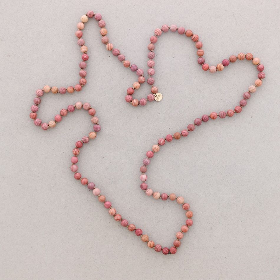LONG NECKLACE KNOTS BALL STONES 1.2M*8MM