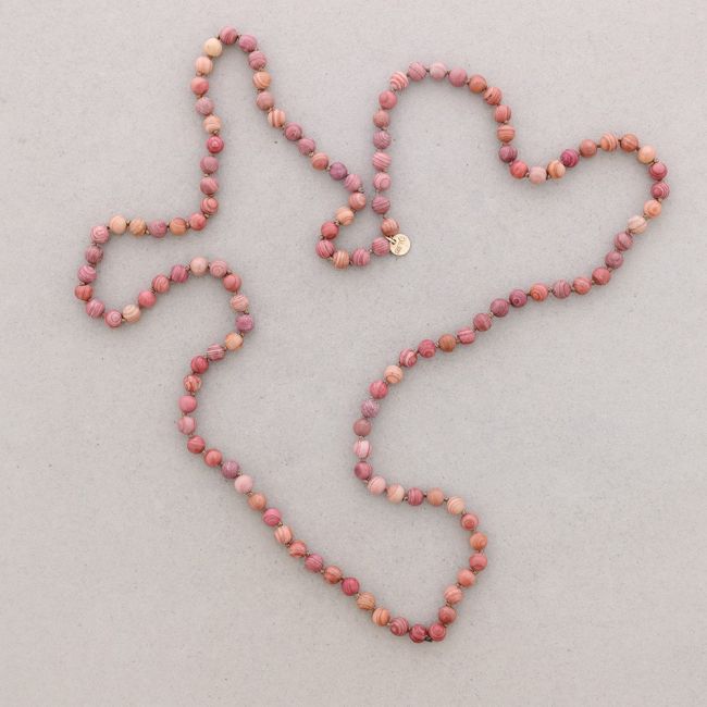 LONG NECKLACE KNOTS BALL STONES 1.2M*8MM