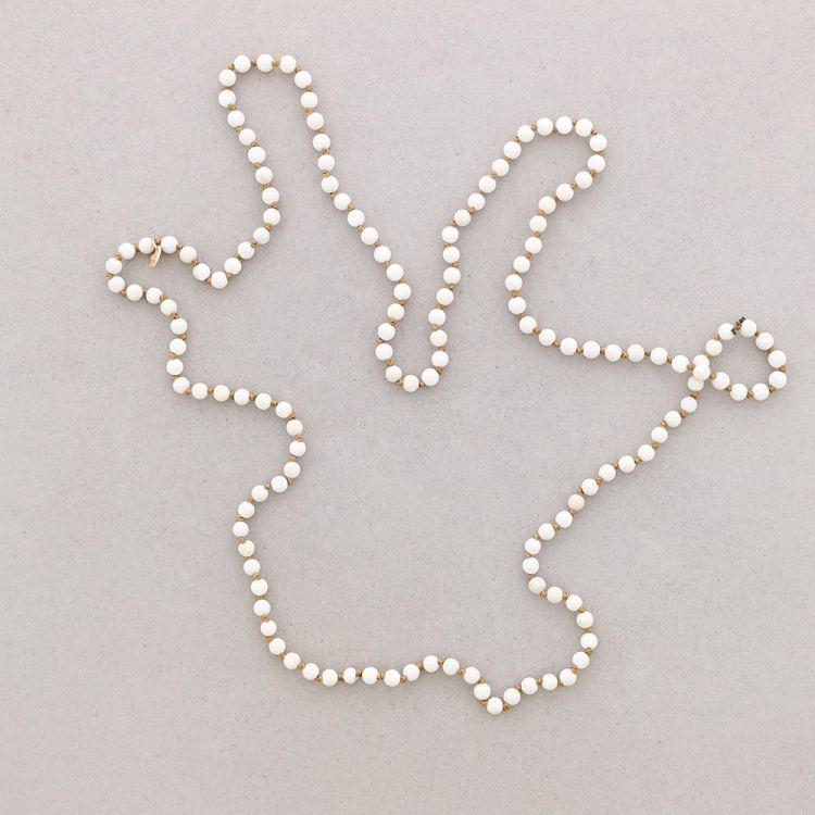 COLLAR LARGO NUDOS BOLAS PIEDRAS 1,2M*6MM