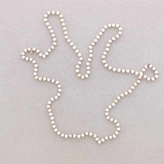 LONG NECKLACE KNOTS BALL STONES 1.2M*6MM