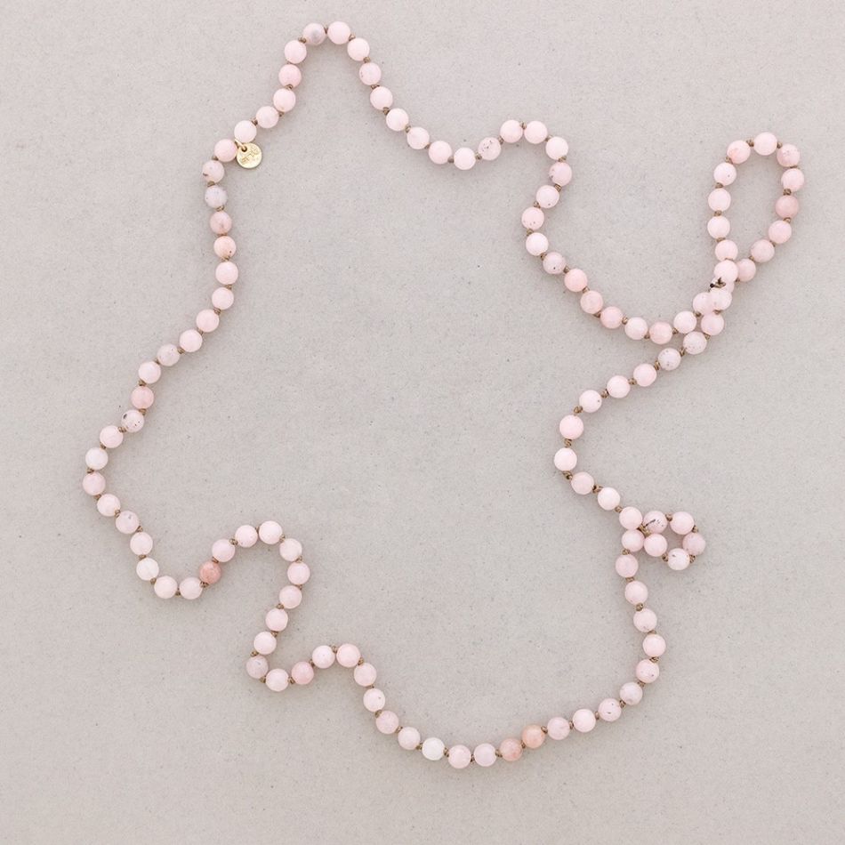 LONG NECKLACE KNOTS BALL STONES 1.2M*8MM