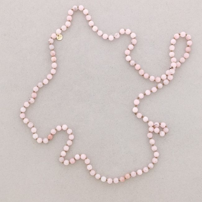 LONG NECKLACE KNOTS BALL STONES 1.2M*8MM