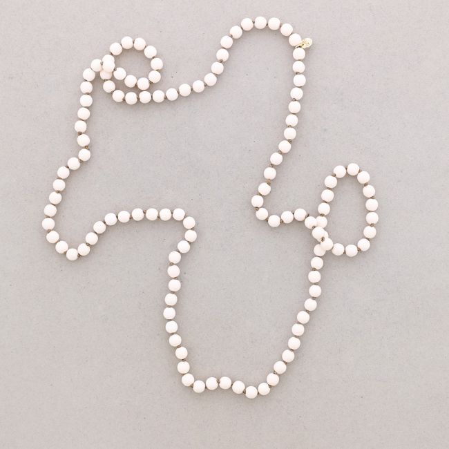 LONG NECKLACE KNOTS BALL STONES 1.2M*8MM