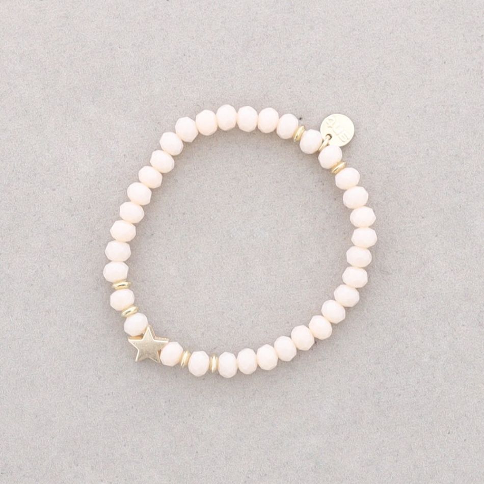 PULSERA ELASTICA ESTRELLA CRISTALES FACETADOS 8MM