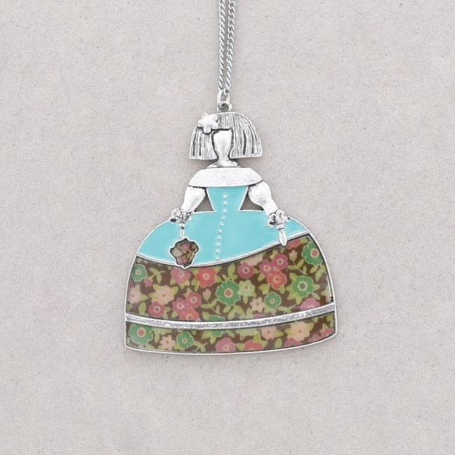 COLLAR LARGO COLG. METAL ESMALTE