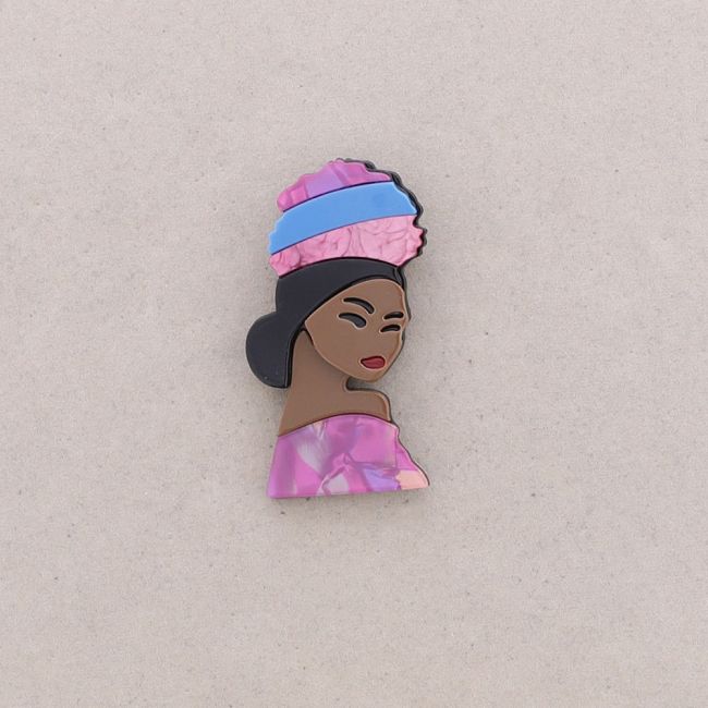 BROCHE RESINA MUJER