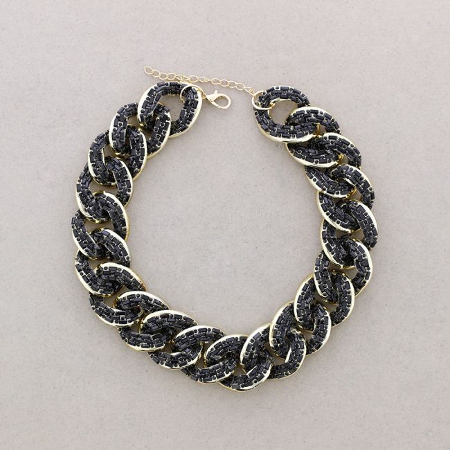 CRYSTAL LINKS NECKLACE