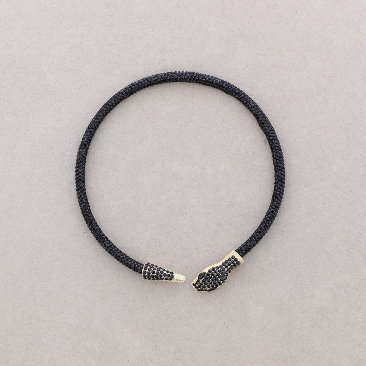 CHOKER AJUSTABLE SERPIENTE CRISTALES