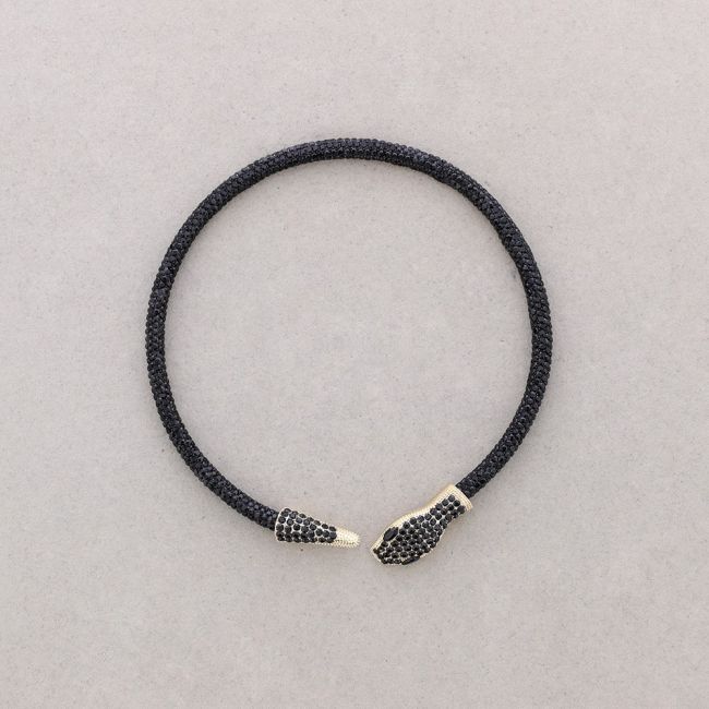CHOKER AJUSTABLE SERPIENTE CRISTALES