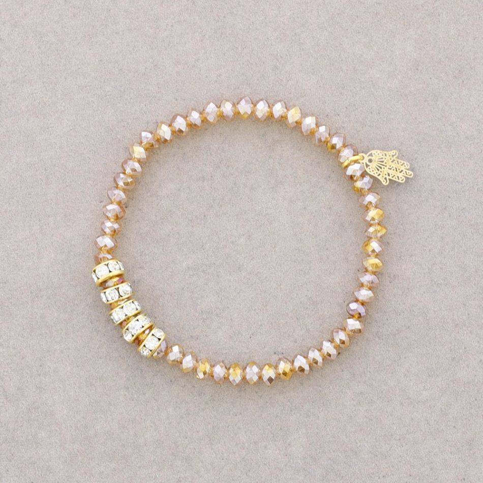 PULSERA CRISTALES FACETADOS