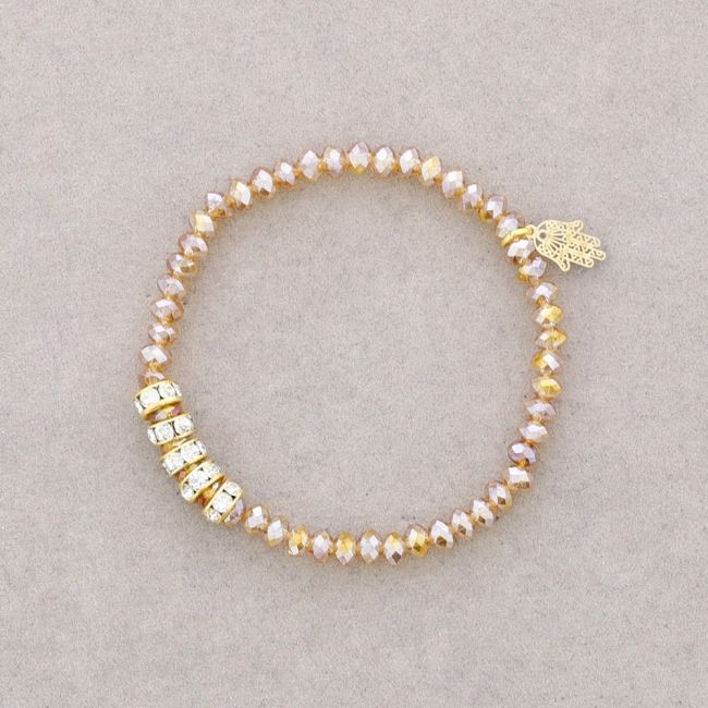 PULSERA CRISTALES FACETADOS