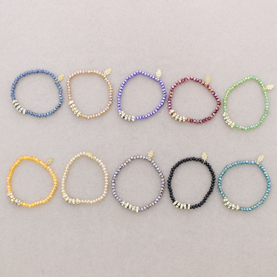 PULSERA CRISTALES FACETADOS