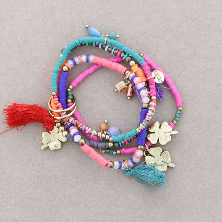 4 STRIP BEAD BRACELET