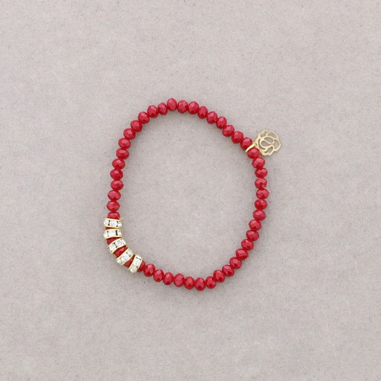 METAL FACETED BEADS BRACELET