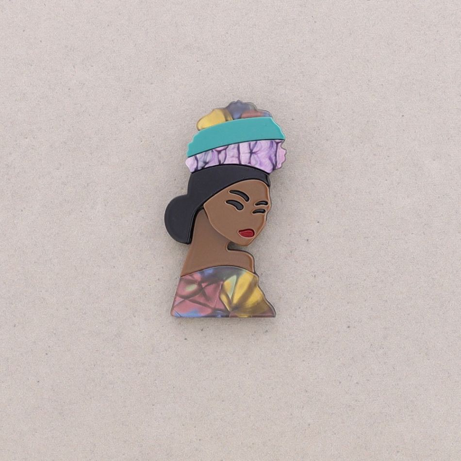 BROCHE RESINA MUJER