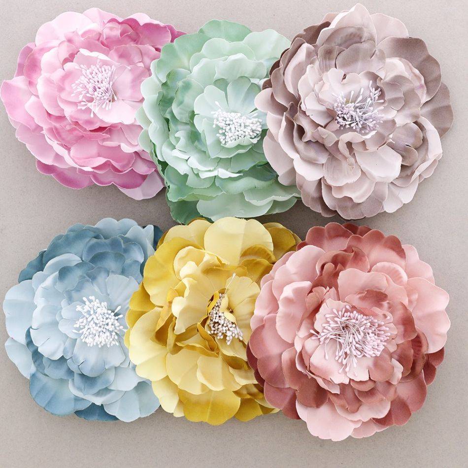 BROCHE FLOR TELA 16CM