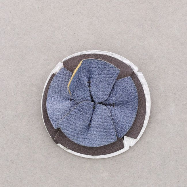 IMITATION LEATHER FLOWER BROOCH