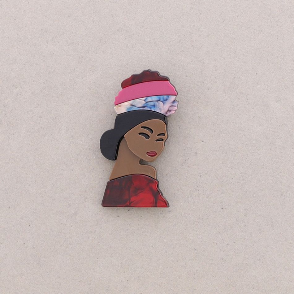 BROCHE RESINA MUJER