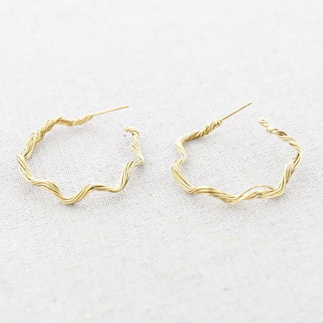PENDIENTES ACERO IRREGULAR MULTI TIRA