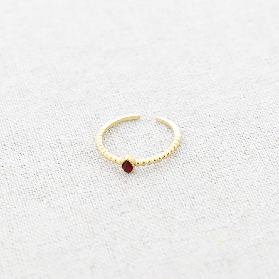 STONE STEEL RING