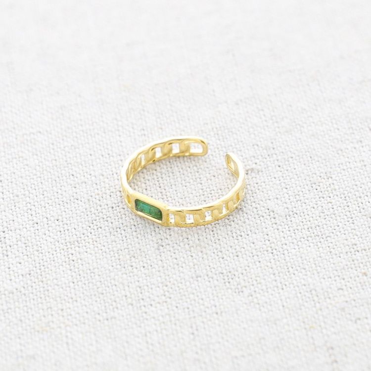 ANILLO ACERO ZIRCONITA 2