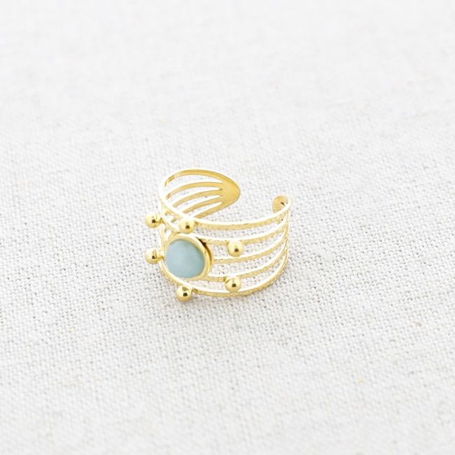 ANILLO ACERO PIEDRA