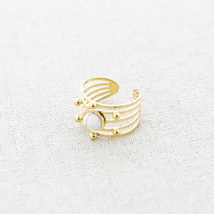 ANILLO ACERO PIEDRA 2