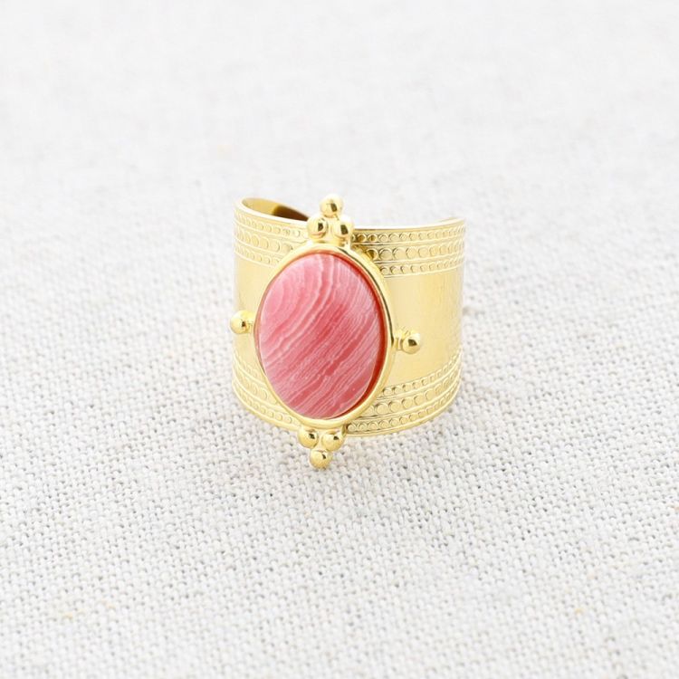 ANILLO ACERO PIEDRA
