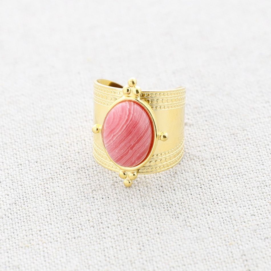 ANILLO ACERO PIEDRA