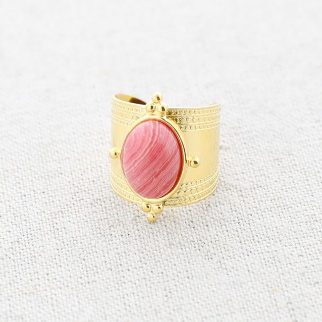 ANILLO ACERO PIEDRA