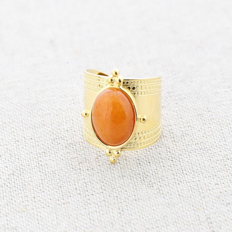 ANILLO ACERO PIEDRA 2