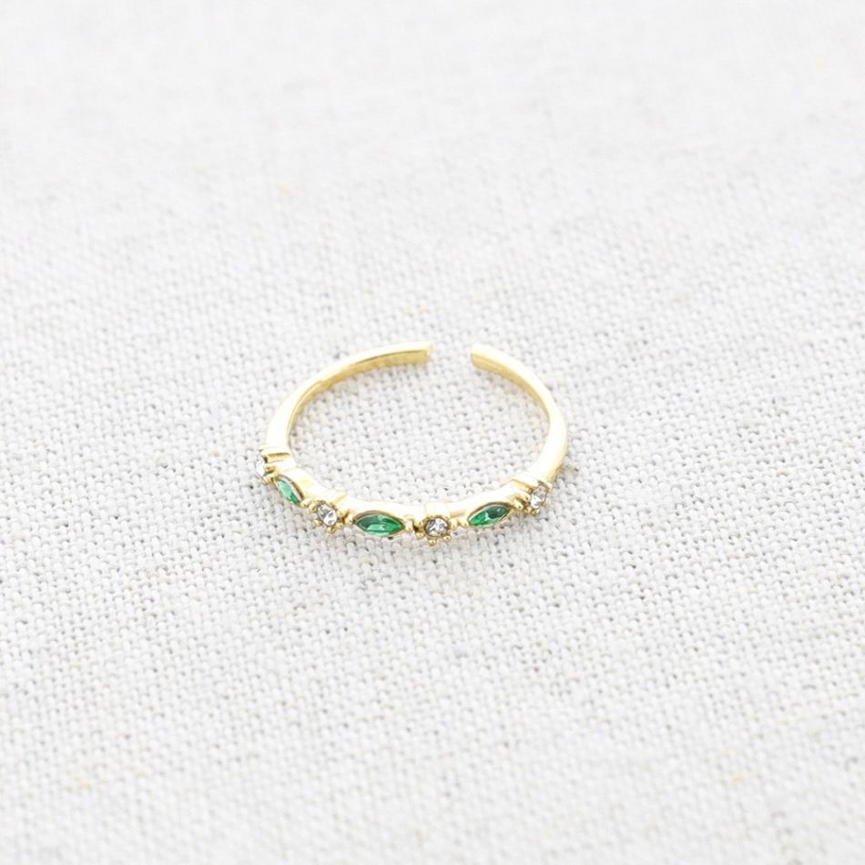 ANILLO ACERO CRISTALES