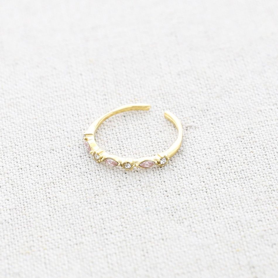 ANILLO ACERO CRISTALES