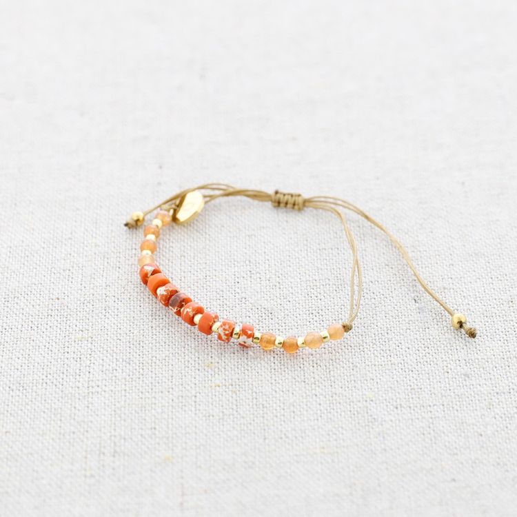 PULSERA MACRAMÉ ACERO CUENTAS MIYUKI PIEDRAS CILÍNDRICAS