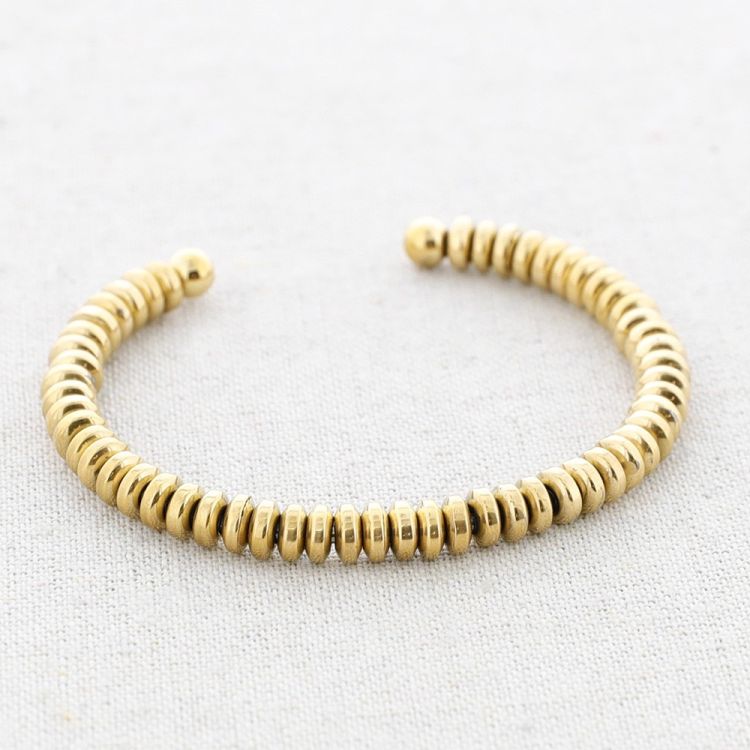 PULSERA ACERO CUENTAS