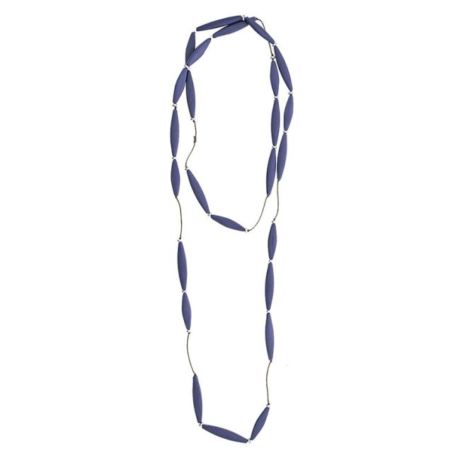 COLLAR LARGO CUENTAS RESINA