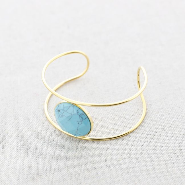 STEEL DOUBLE STRIP STONE BRACELET