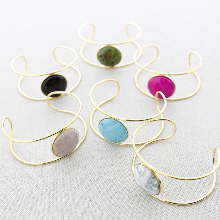 PULSERA ACERO DOBLE TIRA PIEDRA 2