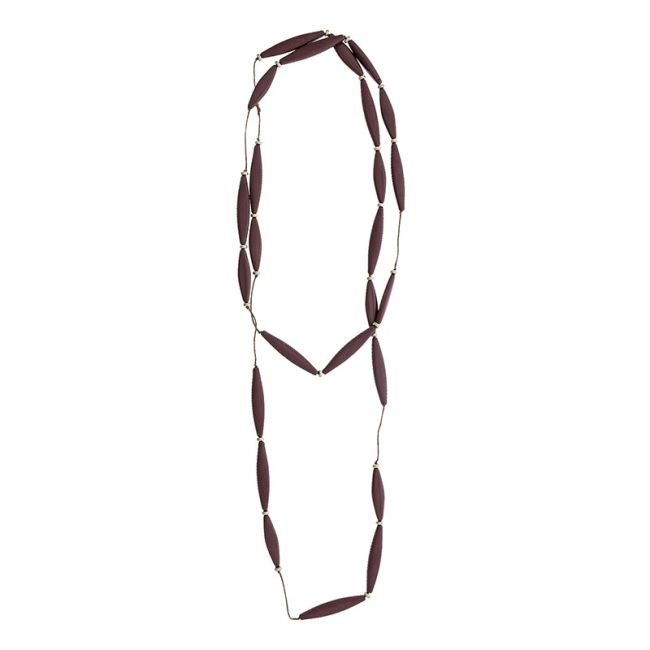 COLLAR LARGO CUENTAS RESINA