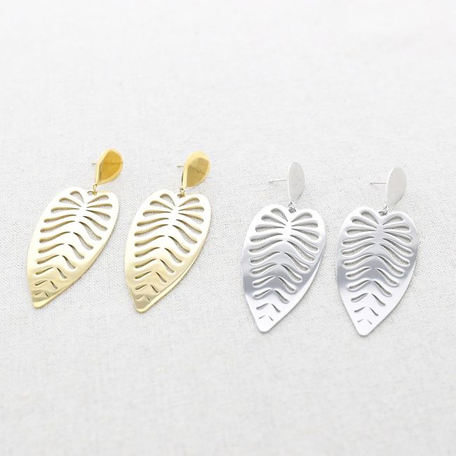 STEEL PENDANT EARRINGS