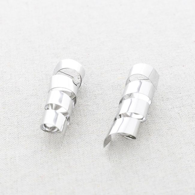 PENDIENTES ACERO ESPIRAL