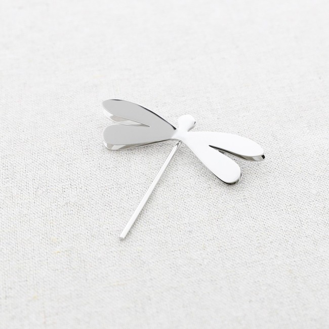 STEEL DRAGONFLY BROOCH