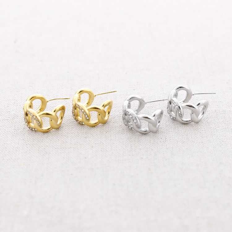 CRYSTAL BRAIDED HOOP EARRINGS 2