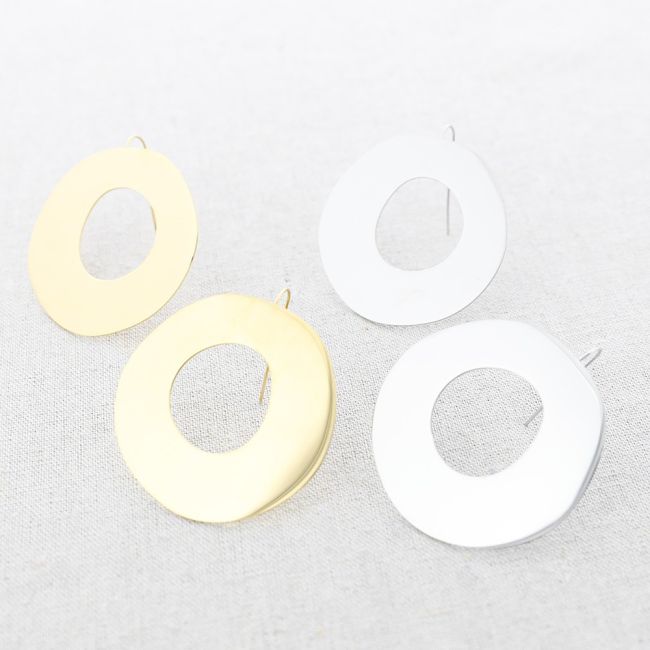 PENDIENTES ACERO ARO ANCHO